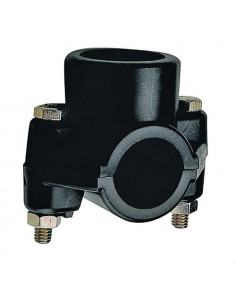 Collier PVC de prise en charge plastique femelle 40/49 au centre ø63 3737-63-40