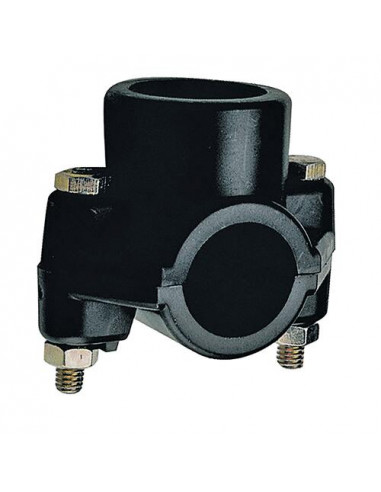 Collier PVC de prise en charge plastique femelle 40/49 au centre ø63 3737-63-40