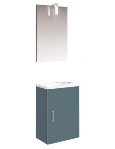 Meuble lave-mains de face à suspendre new york bleu paon HAM-402511301