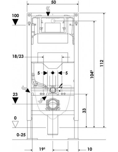 Bâti-support WC autoportant DUOFIX GEBERIT 501513551