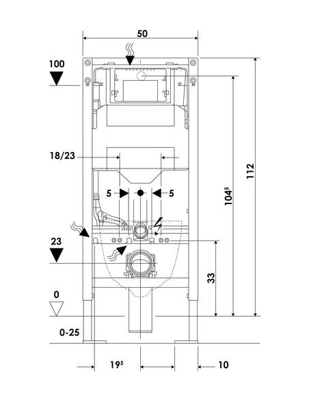 Bâti-support WC autoportant DUOFIX GEBERIT 501513551