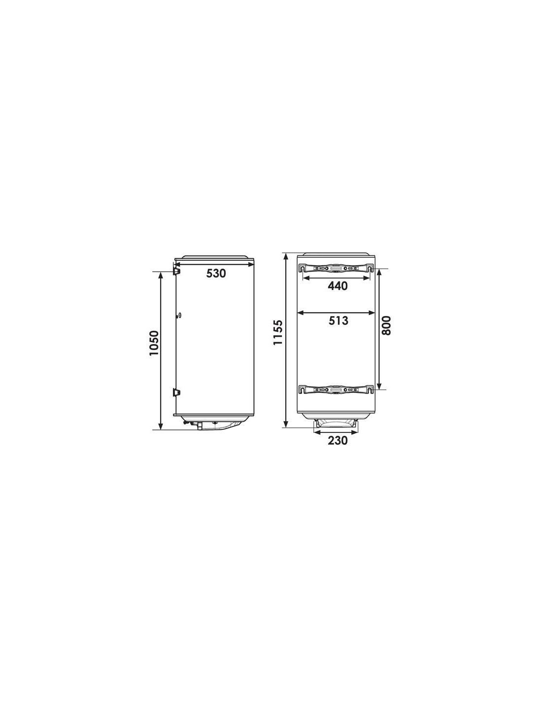 Chauffe eau électrique blindé mural vertical Chauffeo 150 litres — free download