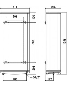 Chauffe eau électrique mural VELIS PRO multi-position 80 litres ARISTON 604510225 2