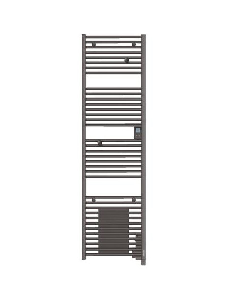 Radiateur sèche-serviettes électrique avec soufflerie Doris anthracite 2000W ATLANTIC 608015738