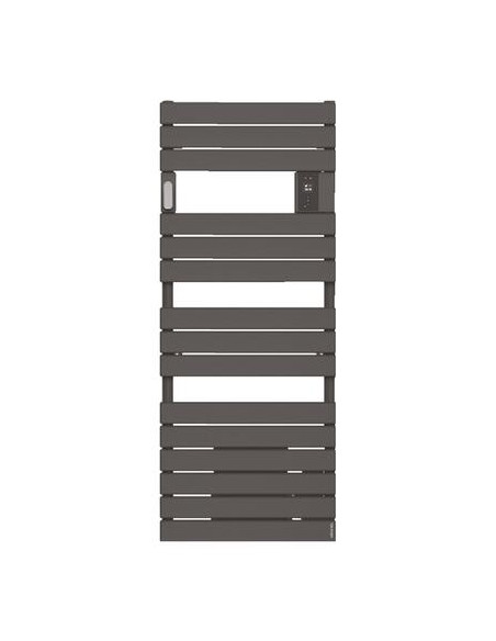 Radiateur sèche-serviettes électrique avec soufflerie Adelis anthracite 2000W ATLANTIC 608015823