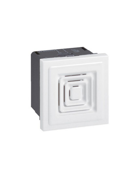 Ronfleur 70dB à 1m Mosaic 2 modules tension 230V~ à 50Hz ou 60Hz et 25mA de consommation blanc LEGRAND 076641