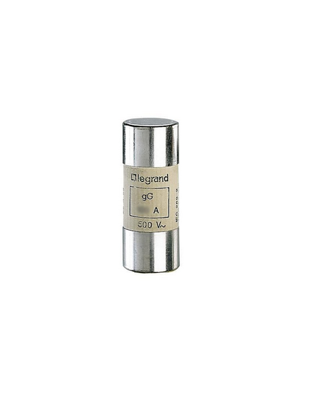 Cartouche industrielle cylindrique type gG 22x58mm avec percuteur 80A LEGRAND 015580