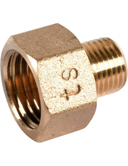 Raccord réduit côté mâle à visser Laiton - Mâle / Femelle - F15X21-M12X17 246G1512