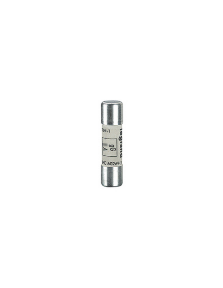 Cartouche industrielle cylindrique type gG 10x38mm avec voyant 2A LEGRAND 013402