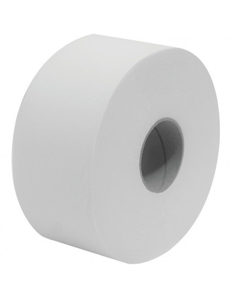 Lot de 12 Rouleau papier toilette Mp hygiène Blanc 160 m Ø 19 cm MPHYGIENE 01HL160P