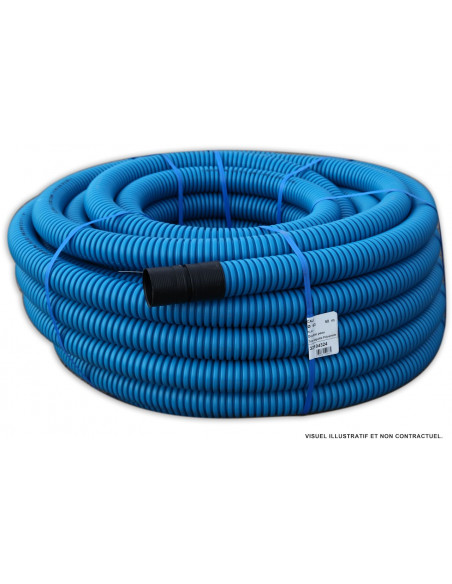 Gaine Cali Bleu D.63mm/L.50m Fourreaux pour protection des réseaux d'eau COURANT 32104324