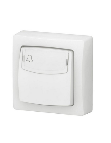Poussoir porte-étiquette 6A Appareillage Saillie complet avec bornes automatiques blanc LEGRAND 086009L
