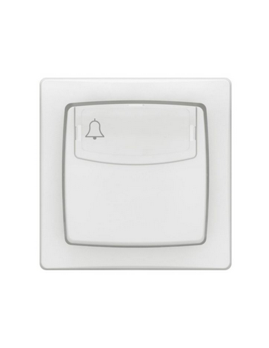 Poussoir porte-étiquette 6A Appareillage Saillie complet avec bornes automatiques blanc LEGRAND 086009L