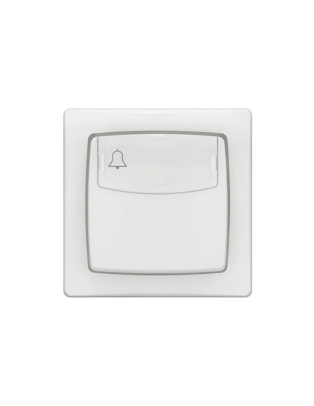 Poussoir porte-étiquette 6A Appareillage Saillie complet avec bornes automatiques blanc LEGRAND 086009L