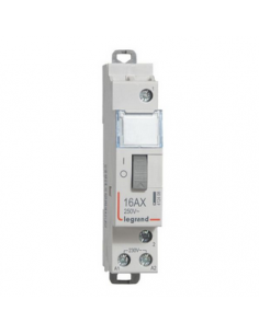 Télérupteur CX³ standard bornes à vis 1 Pôle 16A 250V~ contact 1F tension commande 230V~ 1 module LEGRAND 412408 2