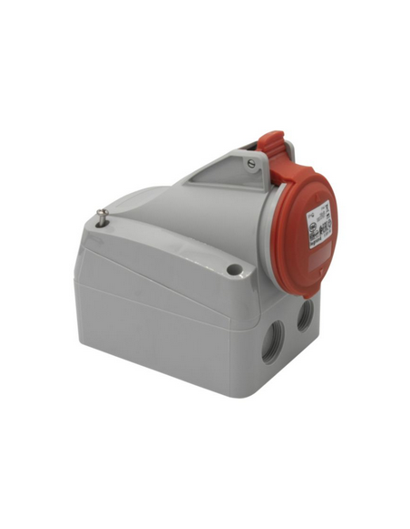 Prise saillie fixe P17 IP44 16A 380V~ à 415V~ 3P+T LEGRAND 555158