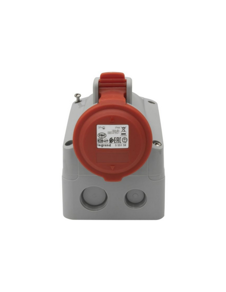 Prise saillie fixe P17 IP44 16A 380V~ à 415V~ 3P+T LEGRAND 555158