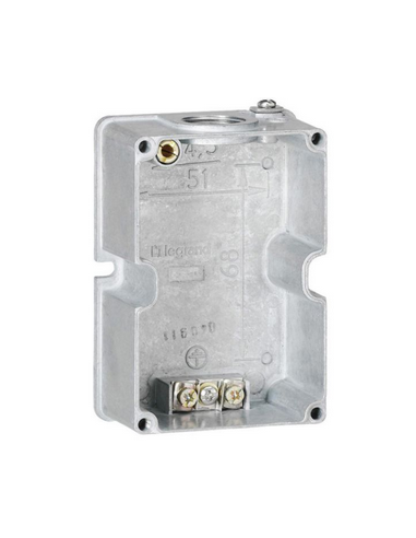 Boîtier réversible Hypra pour prise 3P+T et 3P+N+T IP44 16A métal LEGRAND 052269