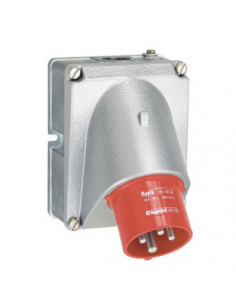 Fiche inclinée Hypra IP44 16A 380V~ à 415V~ 3P+T métal LEGRAND 052163 2