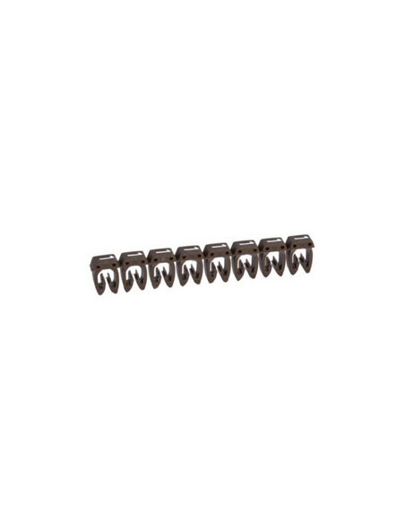 1200 Repères CAB 3 pour filerie de 1,5 À 2,5 MM² Chiffre 1 Brun LEGRAND 038221