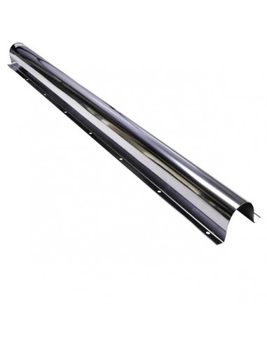 Goulotte de protection inox pour tube gaz largeur 90mm longueur 1m pour tube de 54mm TEN 999090