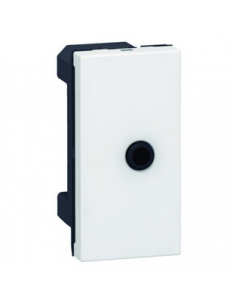 Prise Jack femelle 3,5mm à visser Mosaic 1 module blanc LEGRAND 078764