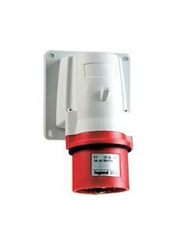 Fiche ou fiche inclinée saillie P17 IP44 16A 380V~ à 415V~ 3P+T LEGRAND 057588