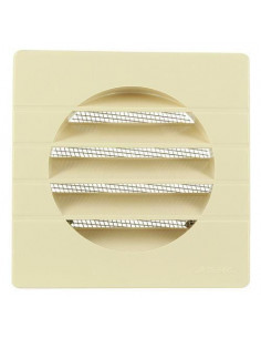 Grille d'aération spéciale façade sable GETM100 pour tube PVC D.100mm NICOLL GETM100