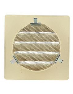 Grille d'aération spéciale façade sable GETM100 pour tube PVC D.100mm NICOLL GETM100 2