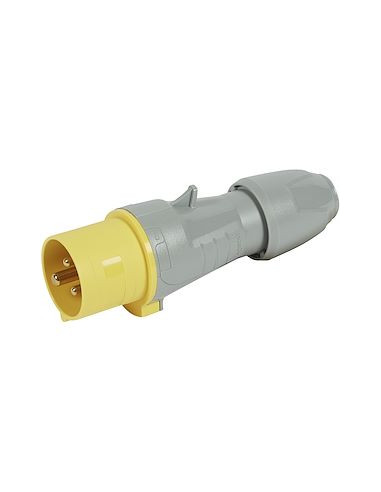 Fiche droite 2P+T IP44 de 100V à 130V 16A LEGRAND 555121