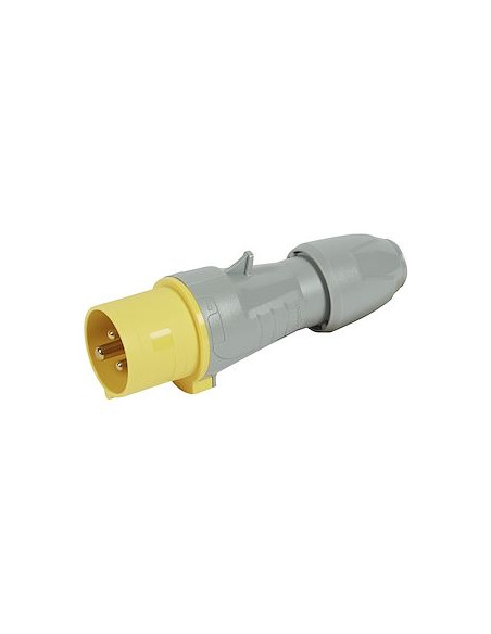 Fiche droite 2P+T IP44 de 100V à 130V 16A LEGRAND 555121