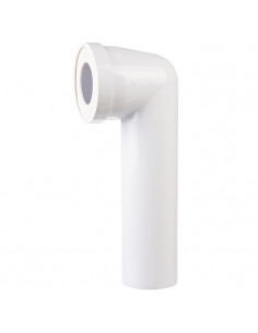 Pipe longue PVC mâle à 90°Ø 93mm REGIPLAST PL93