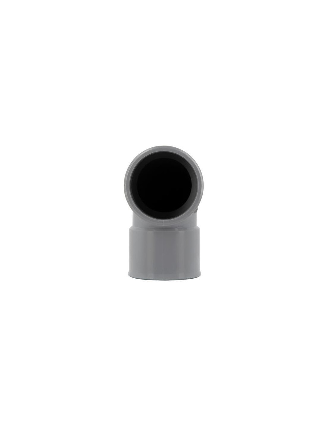 NICOLL COV50136 Coude Mâle-Femelle 87°30 PVC Gris Ø 32 Mm CF8