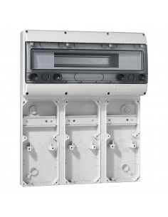 Embase P17 501x405mm rail 20 modules jusqu'à 9 prises 16A pour plastron 280x125mm pour composer un coffret P17 LEGRAND 057704