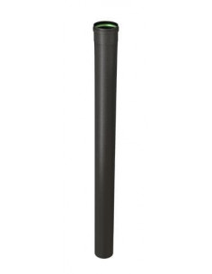 Tuyau noir mat diamètre 80 mm longueur 100 cm avec joint à lèvres TEN 344019 2