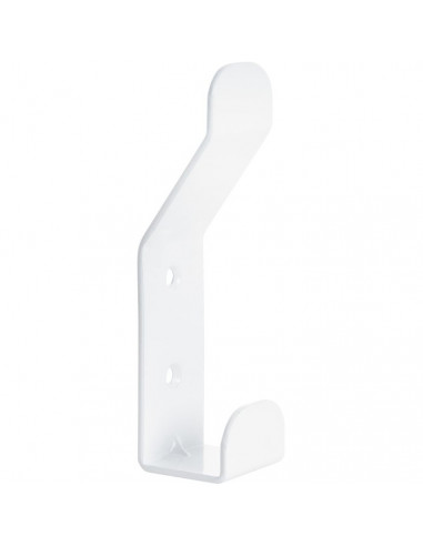 Patère 2 têtes à visser Blanche DEVISMES F10555BLA