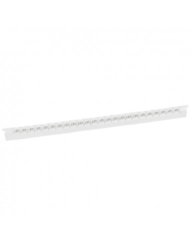 240 repères Mémocab largeur 2,3mm avec lettre majuscule Q noir sur fond blanc  LEGRAND 037842