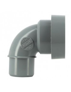Coude simple a joint male/femelle 87°30 diametre 32mm NICOLL CF8J 2