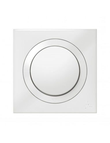 Interrupteur ou va-et-vient Dooxie IP44 10AX 250V~ livré avec plaque carrée blanche LEGRAND 600013