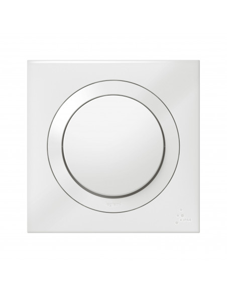 Interrupteur ou va-et-vient Dooxie IP44 10AX 250V~ livré avec plaque carrée blanche LEGRAND 600013