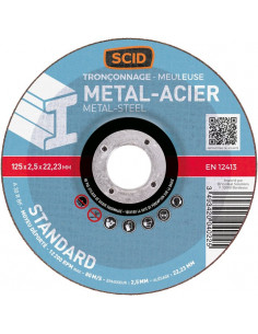 Disque à tronçonner Métaux Standard D.230mm SCID UN582 2