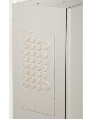 Plaque Cabstop IP55 avec 28 entrées Ø5mm à Ø14mm et 2 sorties Ø14mm à Ø24mm avec 1 réserve LEGRAND 036496