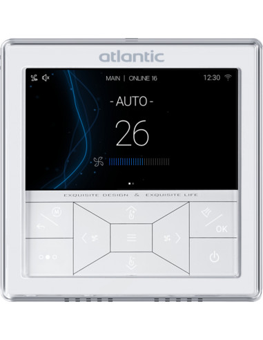 Télécommande filaire Atlantic LUMAO pour PAC Air/Air ATLANTIC 875156