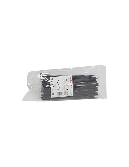 100 Colliers Colring largeur 4,6mm longueur 180mm en sachet noir LEGRAND 031807