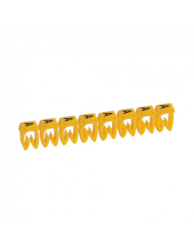 300 Repères CAB 3 pour filerie 1,5mm² à 2,5mm² avec lettre majuscule A LEGRAND 038330