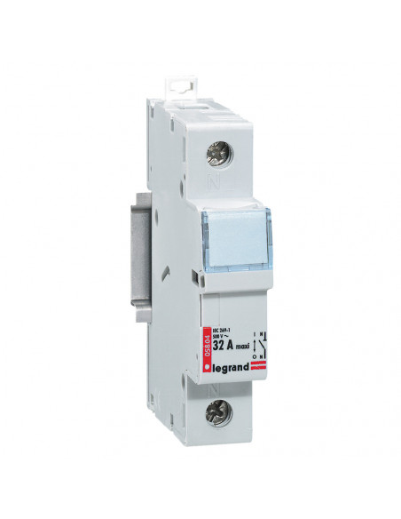 Coupe-circuit sectionneur unipolaire pour cartouche cylindrique industrielle type aM ou gG neutre 500V~ LEGRAND 005804