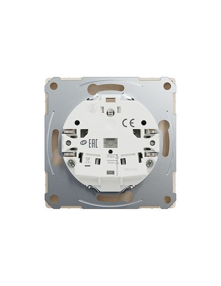 Prise de courant 2P+T FR mécanisme et enjoliveur blanc sable D-Life SCHNEIDER MTN2500-6033