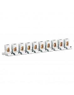 Barrette de 10 bornes séparables avec capacité par borne 2x25mm² et pas 21,5mm LEGRAND 034003