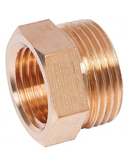 Raccord réduit côté femelle à visser Laiton Mâle Femelle F12X17-M15X21 3233