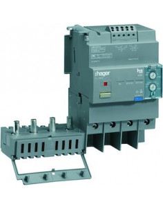 Bloc différentiel électronique x160 4 Pôles 160A Idn réglable et déclenchement tempo fixe HAGER HBA161H